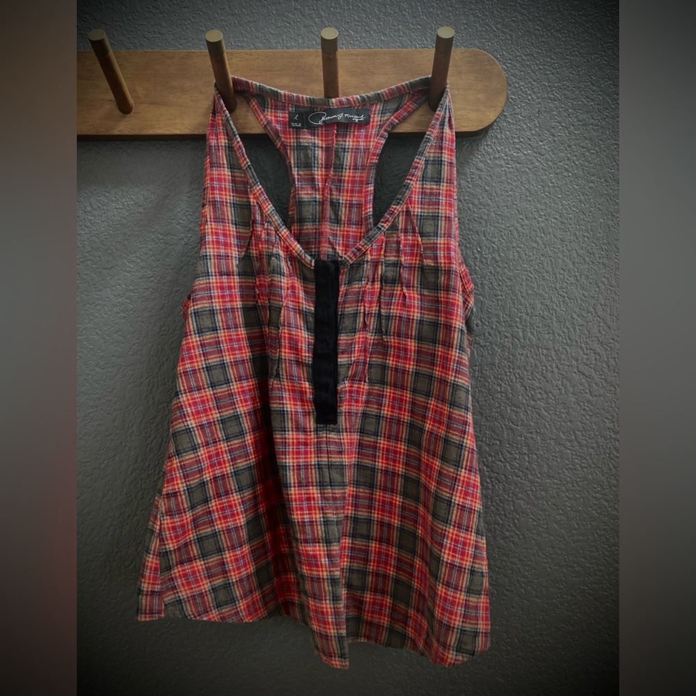 🚨$7🚨* 🌷3/$30🌷🌼$2/$25🌼 PATTERSON J KINCAID Plaid tank top A line silhouette